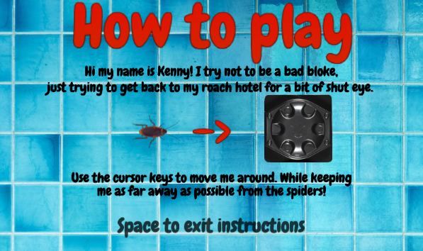 Game instruction screen